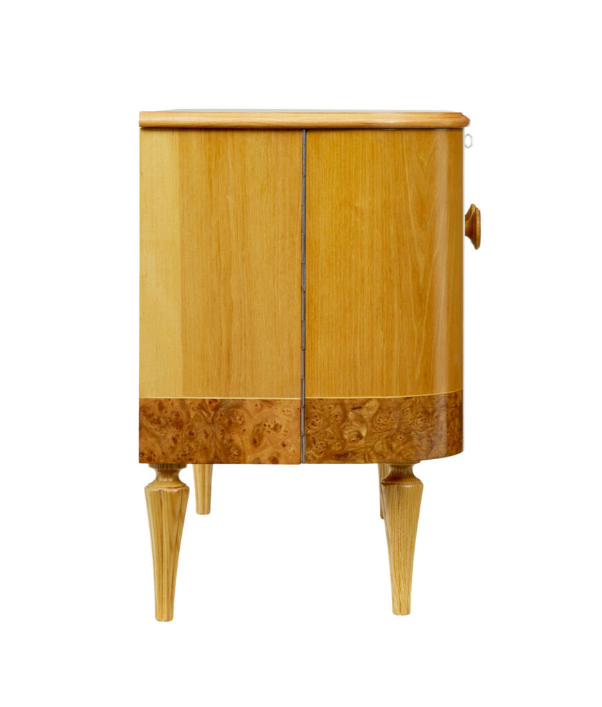 Mid Century Elm and Burr Small Sideboard by Tingstroms — image 2