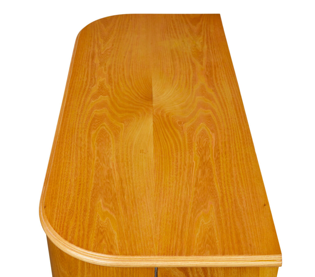 Mid Century Elm and Burr Small Sideboard by Tingstroms — image 7