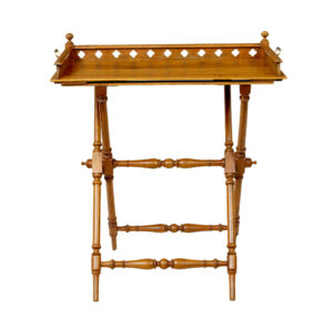 19th Century Carved Oak Butlers Tray on Stand — thumbnail 5