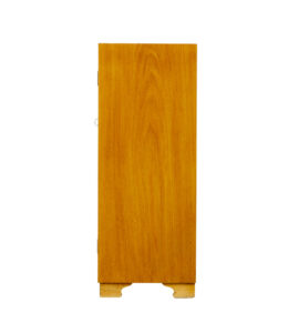 Scandinavian Mid Century Elm Low Open Bookcase — thumbnail 8