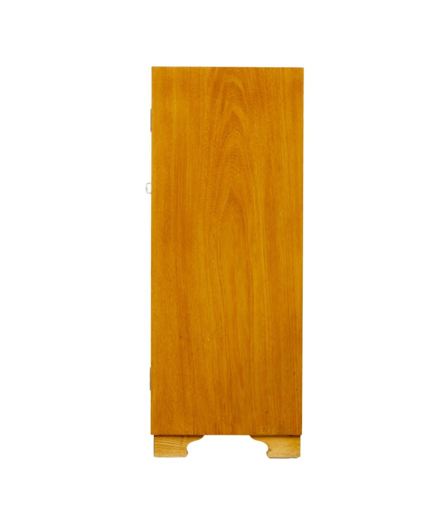 Scandinavian Mid Century Elm Low Open Bookcase — image 8