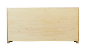 Scandinavian Mid Century Elm Low Open Bookcase — thumbnail 6