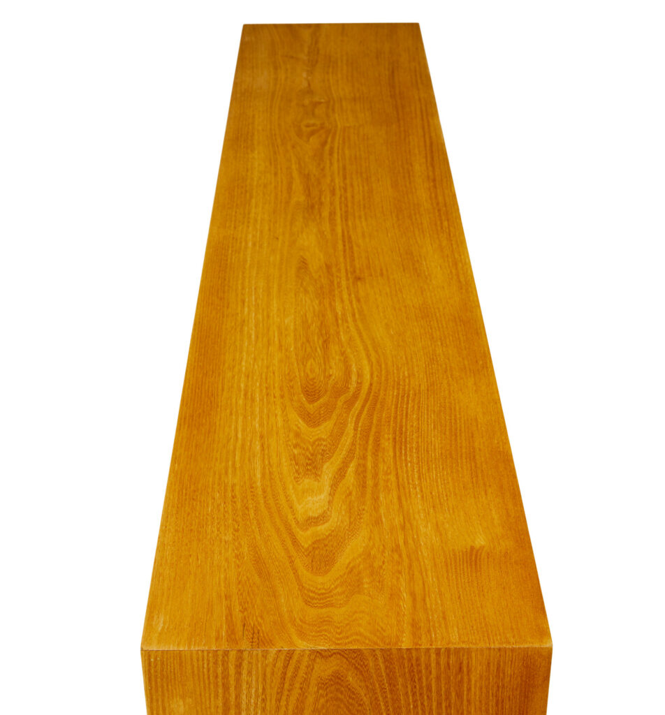 Scandinavian Mid Century Elm Low Open Bookcase — image 3