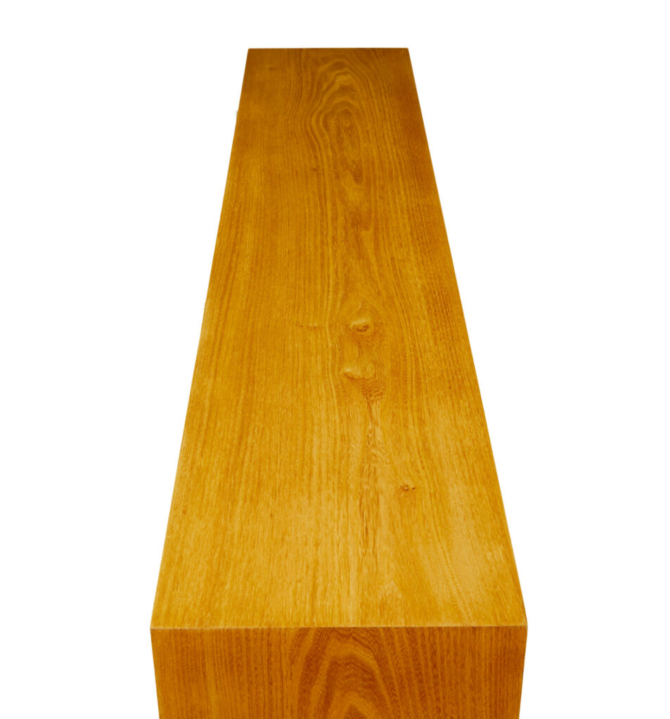 Scandinavian Mid Century Elm Low Open Bookcase — image 2