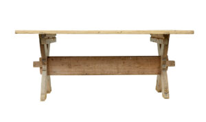 Large Mid 19th Century Swedish Pine Trestle Table — thumbnail 6