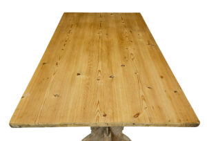 Large Mid 19th Century Swedish Pine Trestle Table — thumbnail 4
