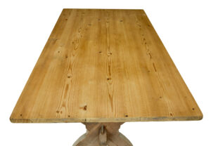 Large Mid 19th Century Swedish Pine Trestle Table — thumbnail 2