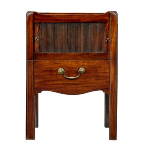 19th Century Georgian Tambour Bedside Table — thumbnail 8