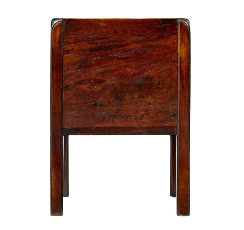 19th Century Georgian Tambour Bedside Table — image 6