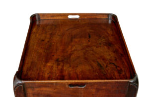 19th Century Georgian Tambour Bedside Table — thumbnail 3