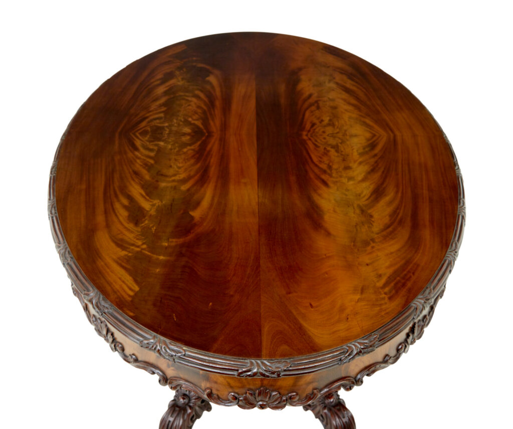 19th Century Hand Carved Oval Center Table — image 9
