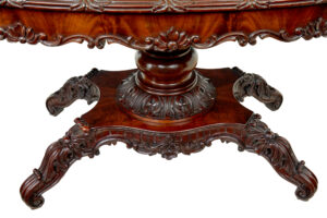 19th Century Hand Carved Oval Center Table — thumbnail 7