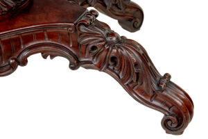 19th Century Hand Carved Oval Center Table — thumbnail 5