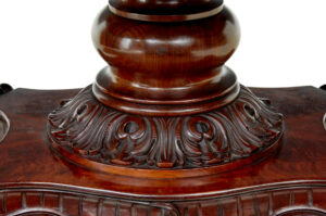 19th Century Hand Carved Oval Center Table — thumbnail 4