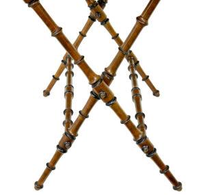 19th Century Walnut Colonial Inspired Butlers Tray on Stand — thumbnail 6
