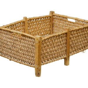 19TH CENTURY SCANDINAVIAN HANDMADE WOVEN BASKET