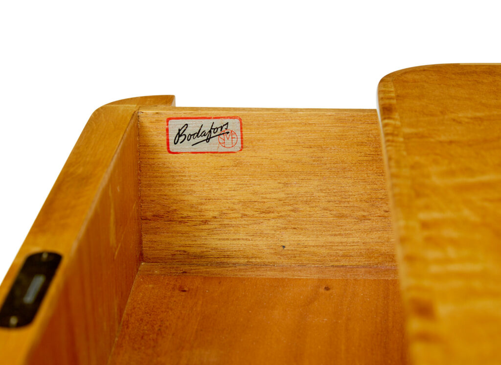 Small Mid Century Swedish Birch Chest of Drawers by Bodafors — image 9