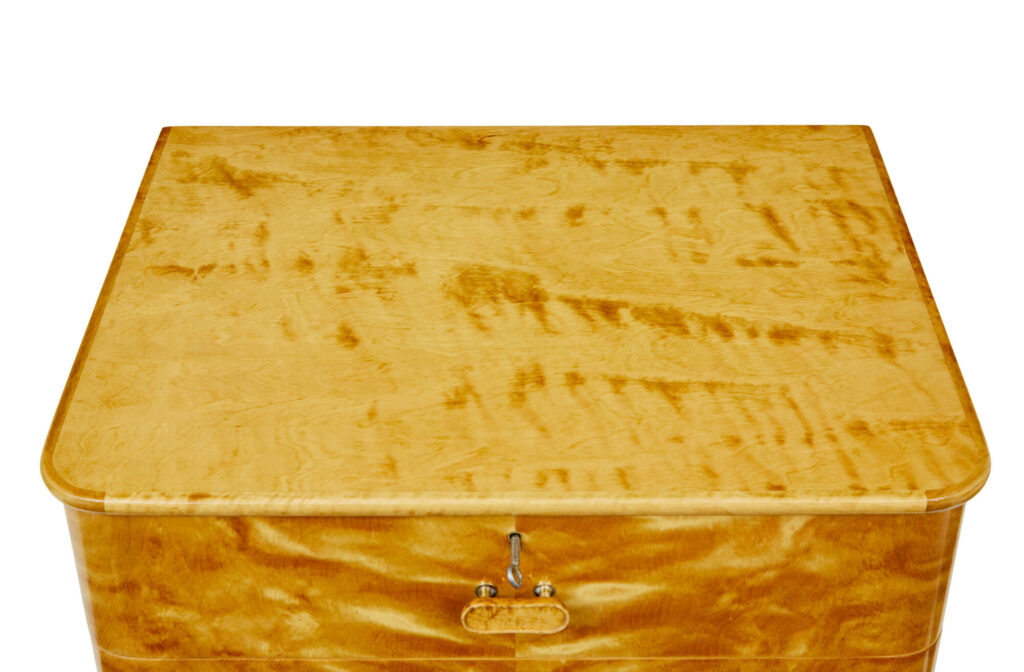 Small Mid Century Swedish Birch Chest of Drawers by Bodafors — image 7