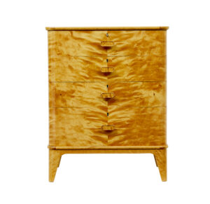 Small Mid Century Swedish Birch Chest of Drawers by Bodafors — thumbnail 6