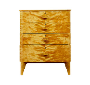 Small Mid Century Swedish Birch Chest of Drawers by Bodafors — thumbnail 5