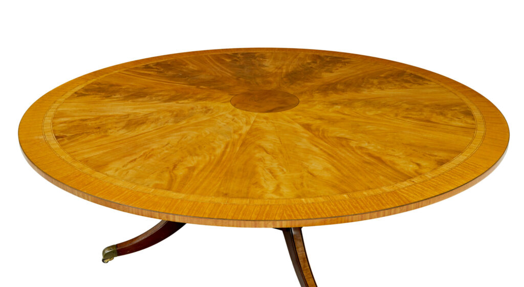 Large 20th Century Sheraton Inspired Dining Table — image 9