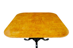 19th Century Swedish Burr Birch Tripod Table — thumbnail 7