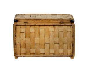19th Century Rustic Scandinavian Hand Woven Storage Box — thumbnail 5