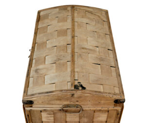 19th Century Rustic Scandinavian Hand Woven Storage Box — thumbnail 3
