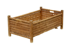 19th Century Swedish Handmade Woven Basket — thumbnail 2