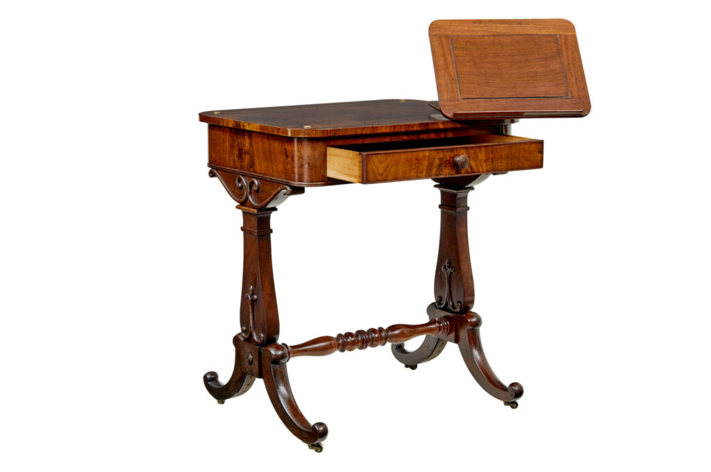 Mid 19th Century Writing Table with Folio Stand — image 10