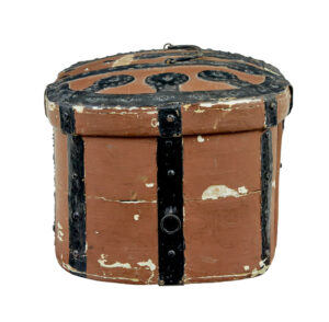 Swedish 19th Century Brown Painted Shaped Strong Box — thumbnail 6