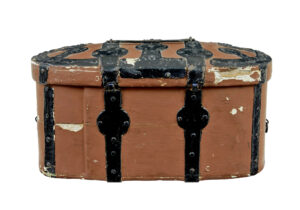 Swedish 19th Century Brown Painted Shaped Strong Box — thumbnail 5