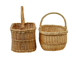 2 Early 20th Century Scandinavian Wicker Baskets — thumbnail 8