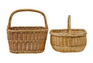 2 Early 20th Century Scandinavian Wicker Baskets — thumbnail 7