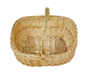 2 Early 20th Century Scandinavian Wicker Baskets — thumbnail 4