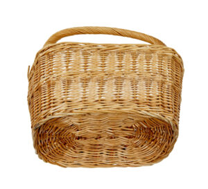 2 Early 20th Century Scandinavian Wicker Baskets — thumbnail 2