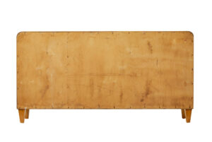 Mid Century Swedish Elm and Burr Sideboard Bookcase — thumbnail 6