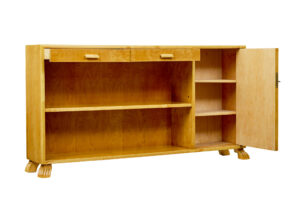 20th Century Swedish Birch Low Open Bookcase — thumbnail 3