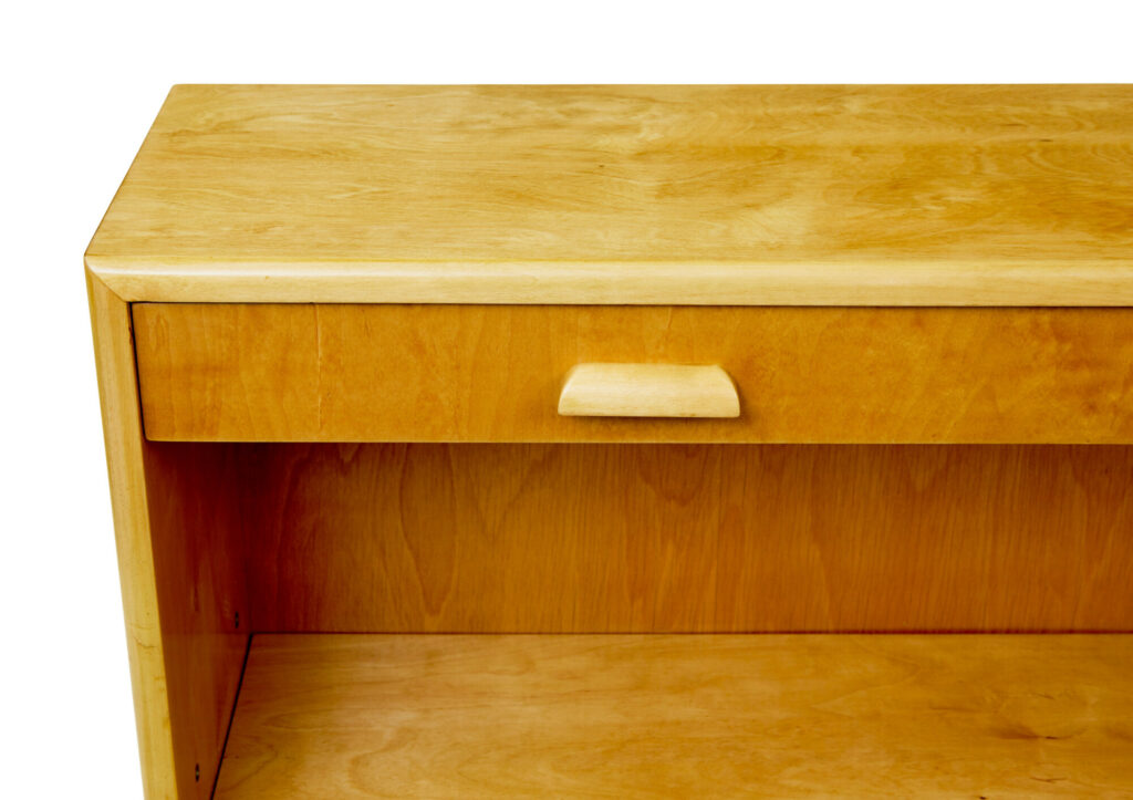 20th Century Swedish Birch Low Open Bookcase — image 2