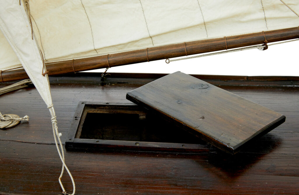 Late 19th Century Scale Model of A Wooden Boat — image 4