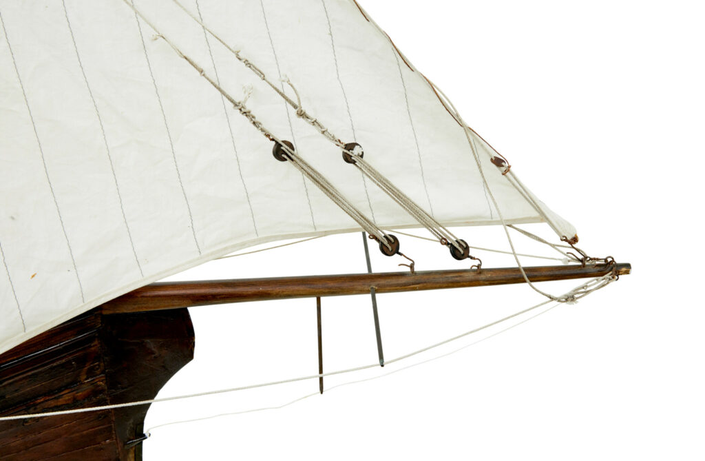 Late 19th Century Scale Model of A Wooden Boat — image 3