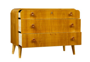 Mid Century Swedish Elm Chest of Drawers — thumbnail 9