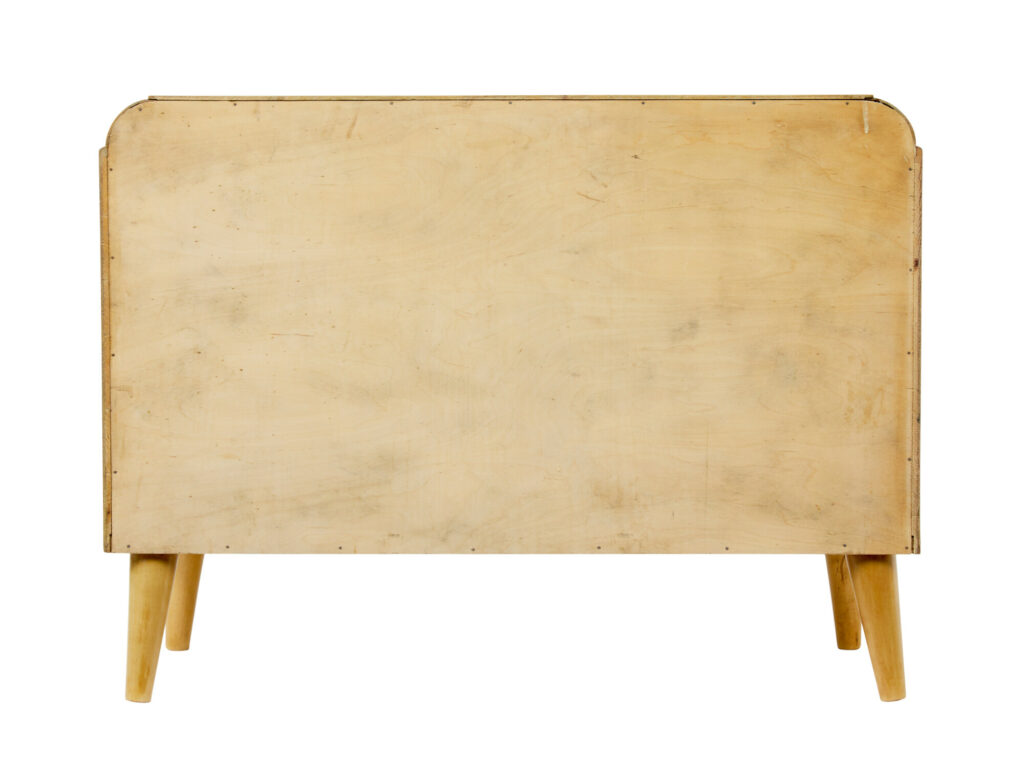 Mid Century Swedish Elm Chest of Drawers — image 6