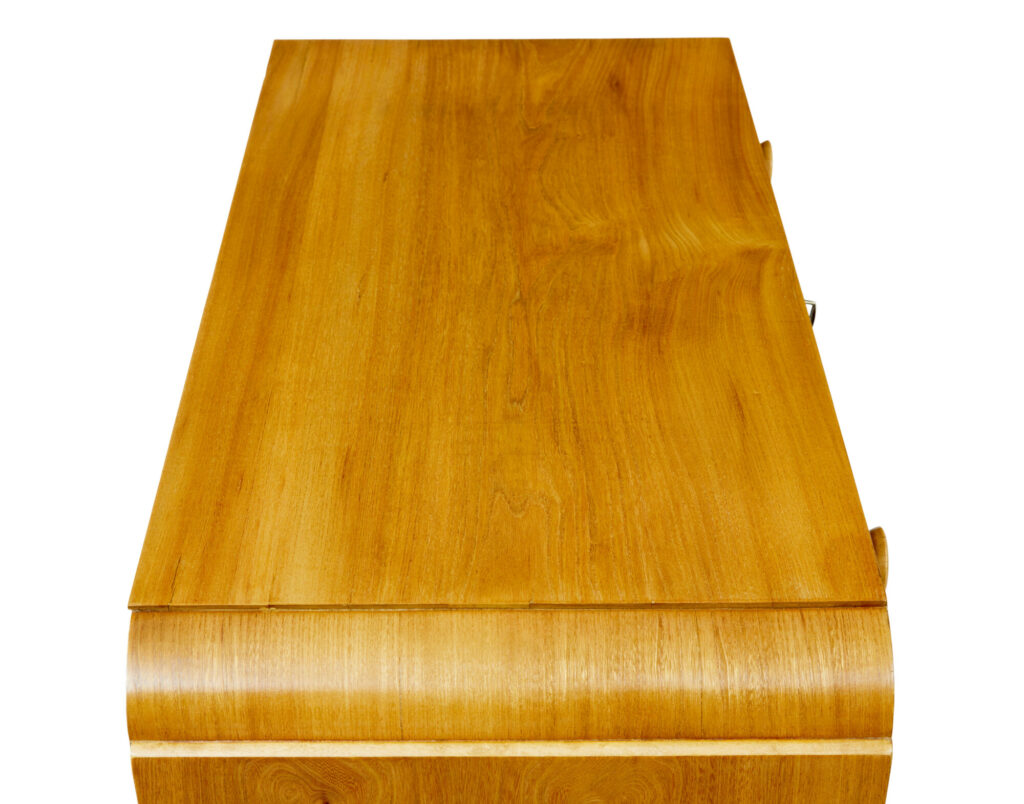 Mid Century Swedish Elm Chest of Drawers — image 3