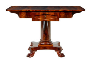 Early 20th Century Scandinavian Empire Revival Sofa Table — thumbnail 8
