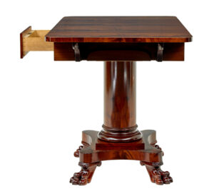 Early 20th Century Scandinavian Empire Revival Sofa Table — thumbnail 7
