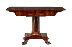 Early 20th Century Scandinavian Empire Revival Sofa Table — thumbnail 6