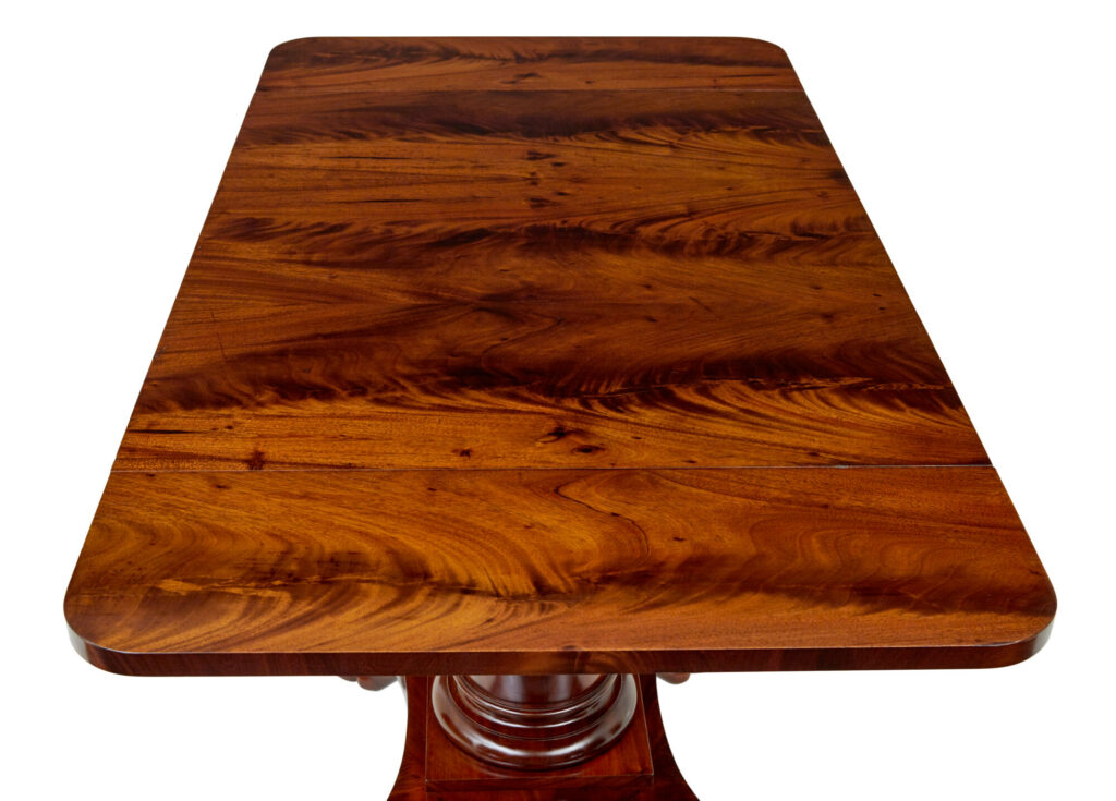Early 20th Century Scandinavian Empire Revival Sofa Table — image 4