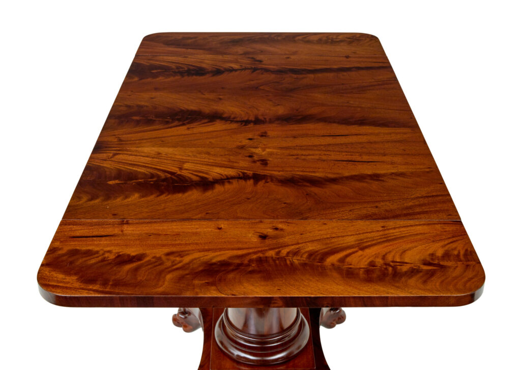Early 20th Century Scandinavian Empire Revival Sofa Table — image 3