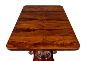 Early 20th Century Scandinavian Empire Revival Sofa Table — thumbnail 3